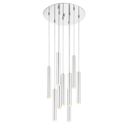 Z-Lite Forest 9 Light Island/Billiard, Chrome & Chrome 917MP12-CH-LED-9RCH